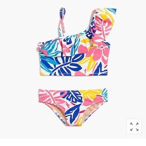 Crew Cuts Girls floral bathing suit